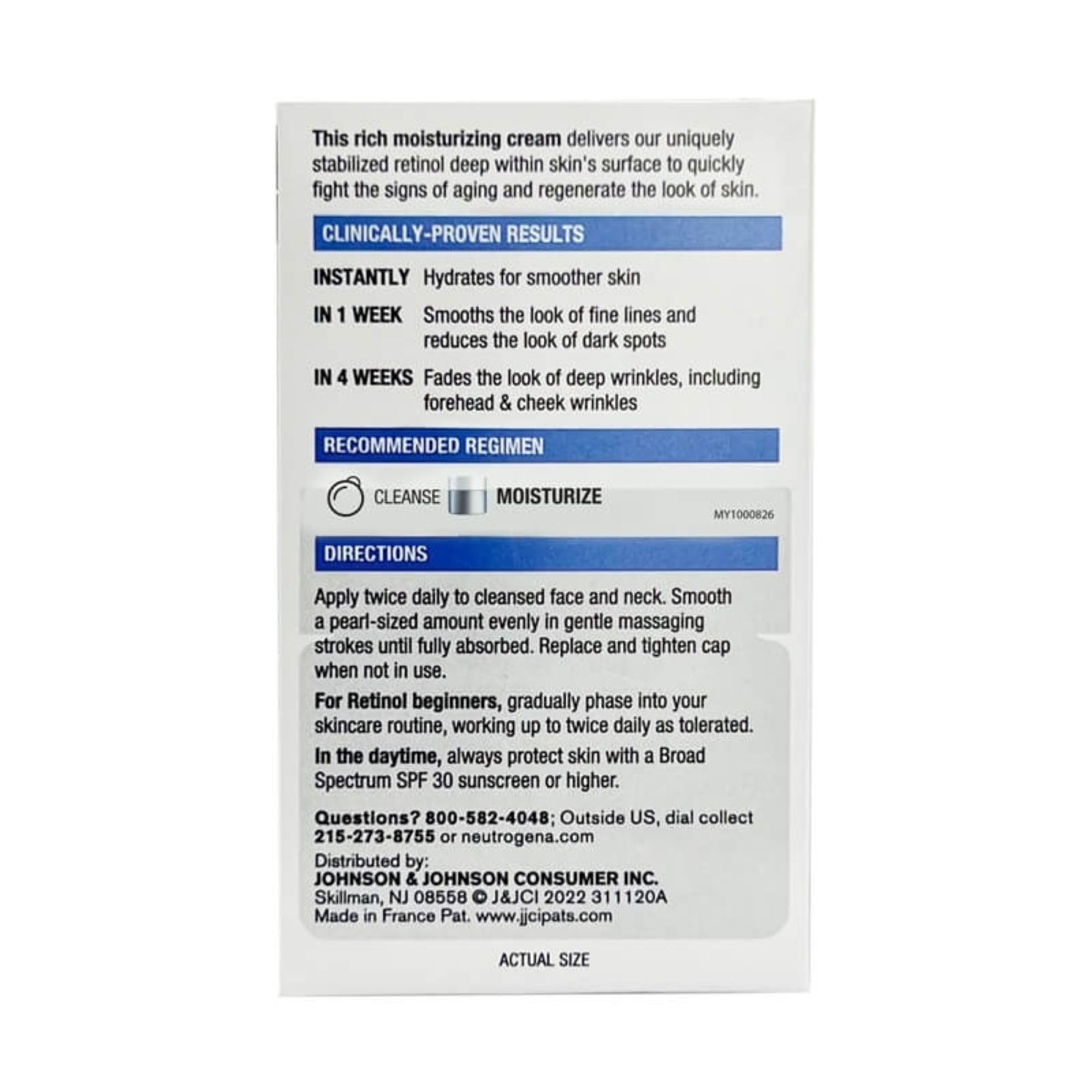 Amazon | Neutrogena 迅速なリンクルリペア再生成クリーム1.7オンス
